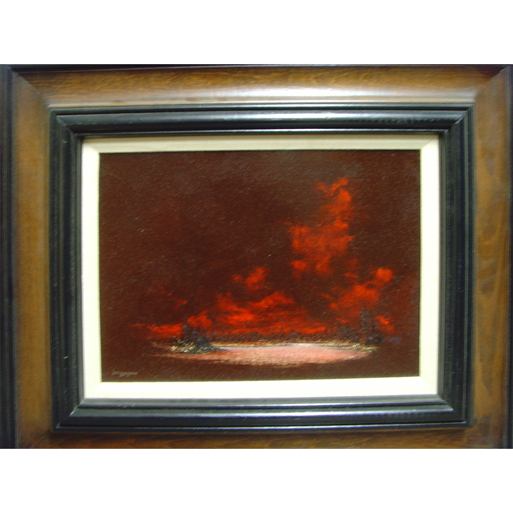 Landscape with Red Sky