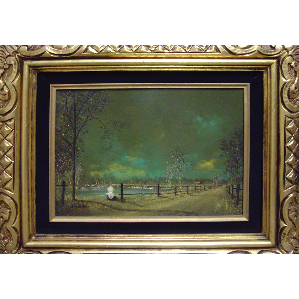 Landscape with Sitting Boy