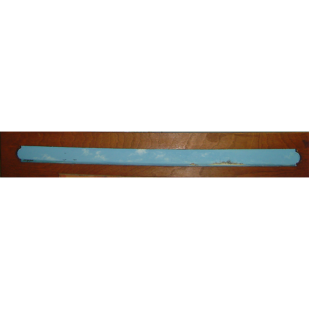 Long Seascape on Wood