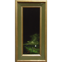 Landscape with Boy on Green Velvet