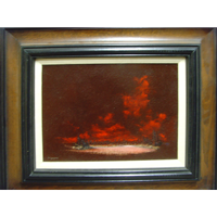 Landscape with Red Sky
